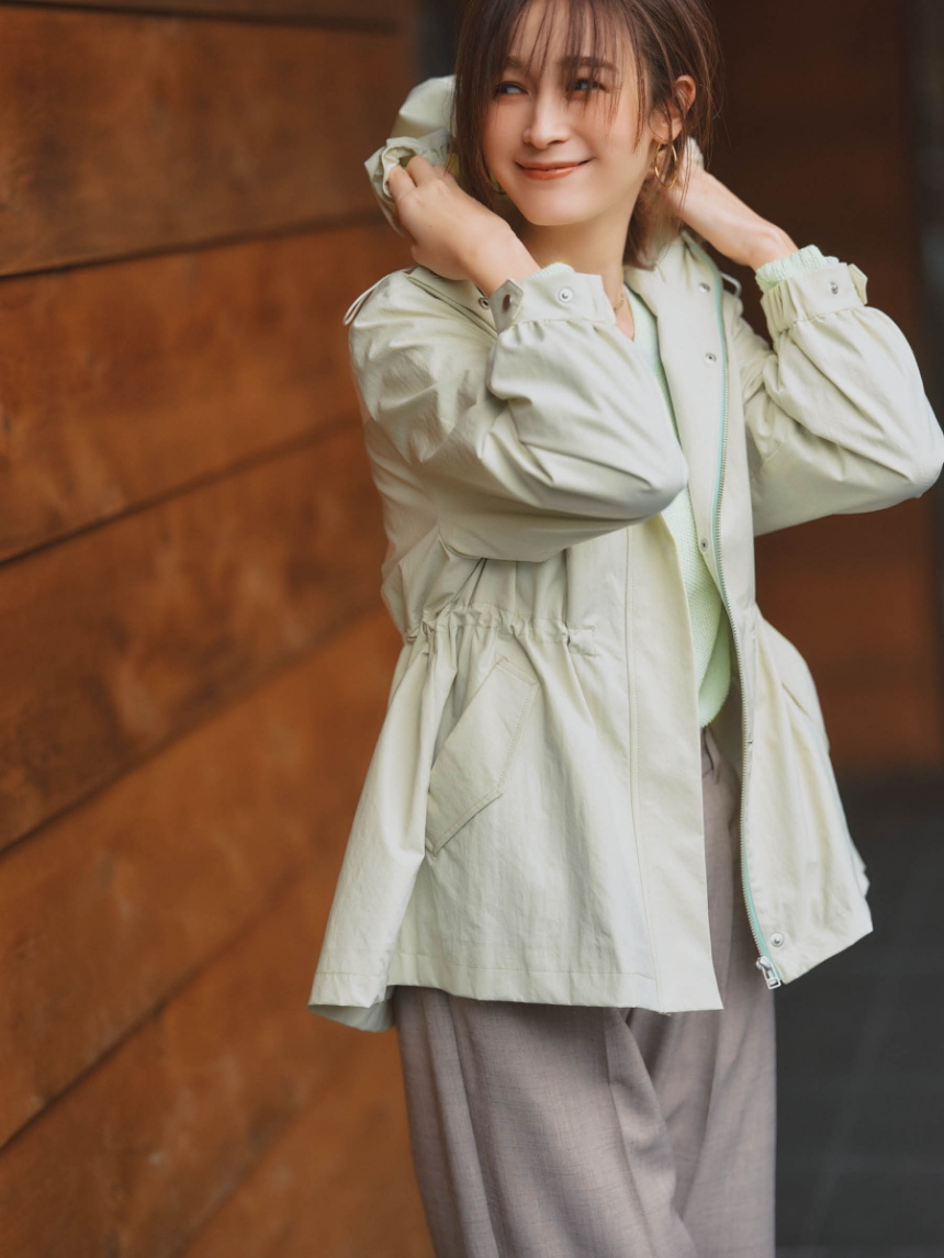 Lime Green Hooded Blouson