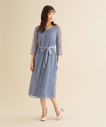 レース羽織付き催事ワンピース Stola ストラ 公式通販サイト