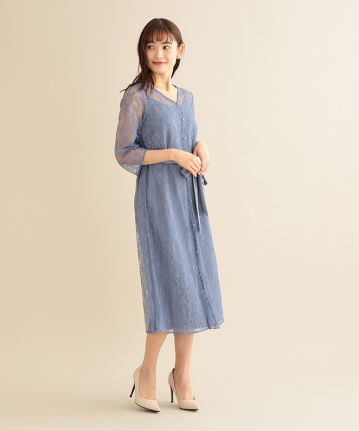 レース羽織付き催事ワンピース Stola ストラ 公式通販サイト