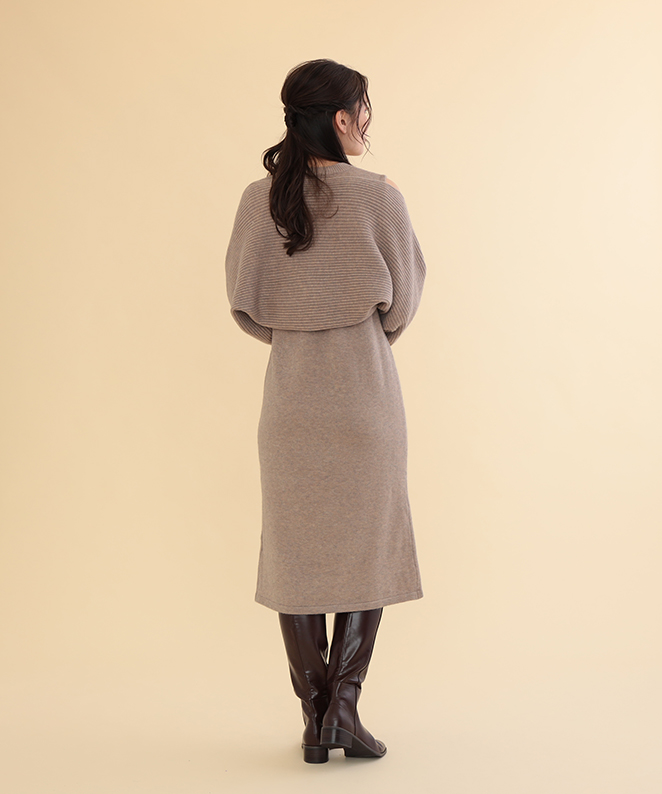 ボレロカーデ付きニットワンピース Stola ストラ 公式通販サイト