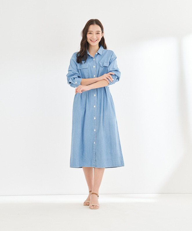 デニムシャツワンピース Stola ストラ 公式通販サイト
