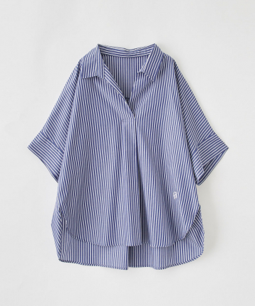 5分袖スキッパーシャツ