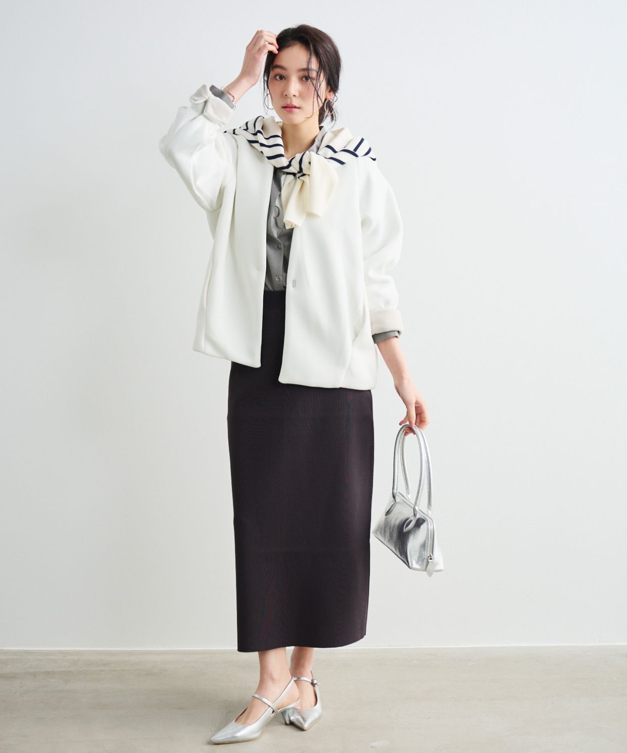 ミラノリブドルマンスリーブニットプルオーバー｜Stola.（ストラ）公式