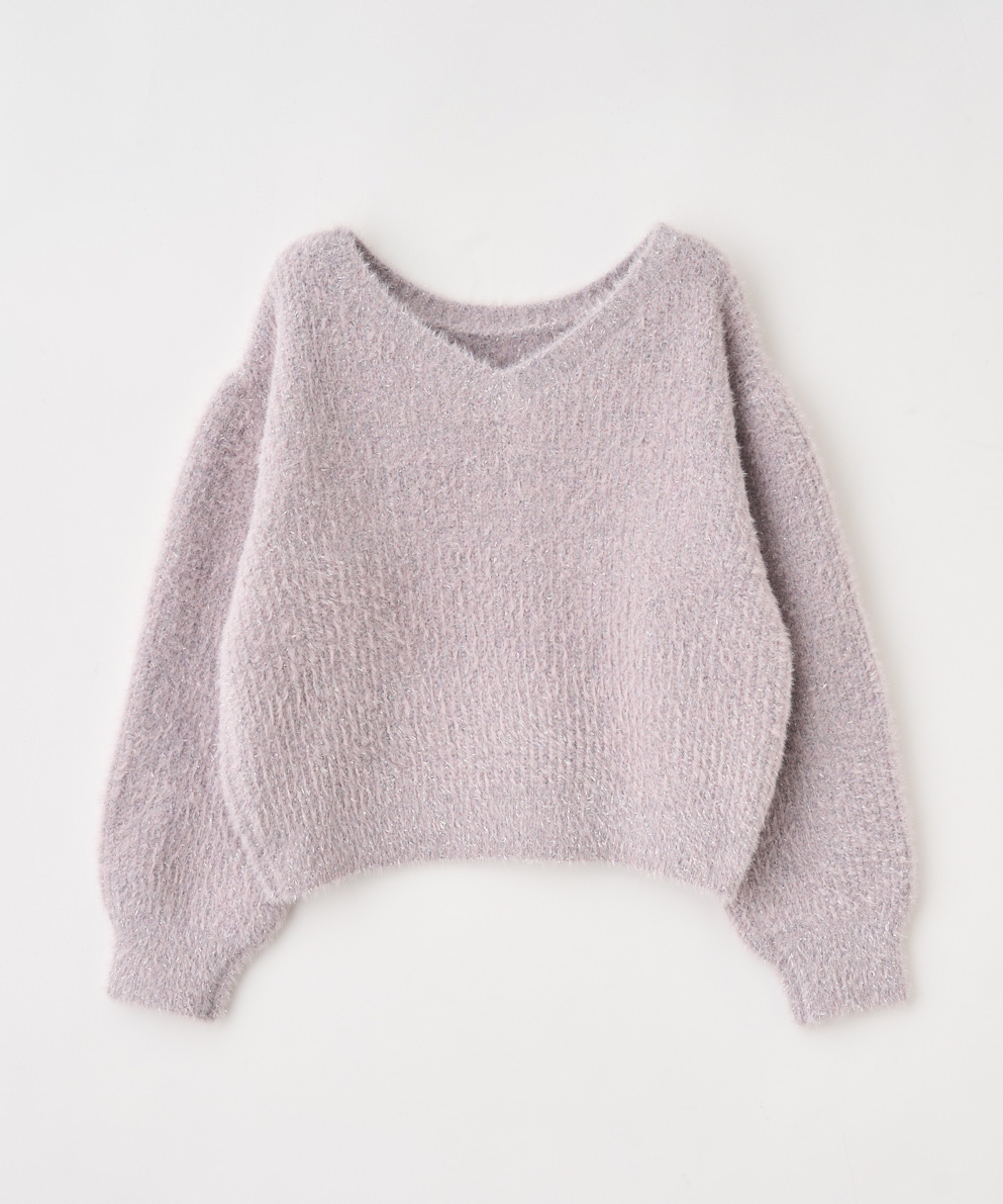 新品未使用タグ付き✴︎Stola. 定2.7万 フォックスファーニット Ｖネック 新品未使用タグ付き✴︎Stola. 定2.7万 フォックスファーニット V